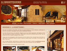 Tablet Screenshot of larossettisserie.com